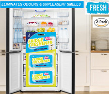 🔥2x Fridge Freshener Eliminate Odour Kitchen Air Remove Smell Clean Fresh Scent