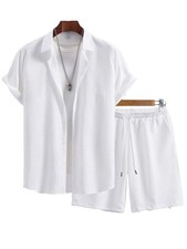 Men's Solid Color Lapel