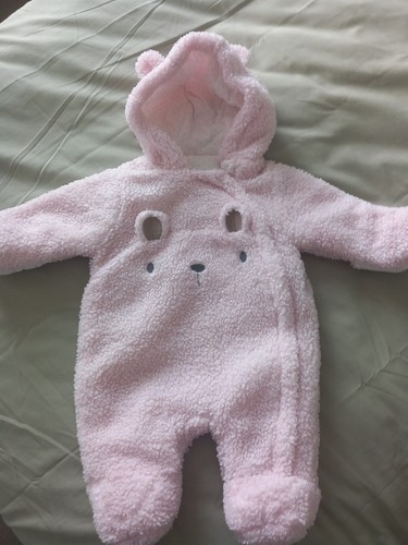 Baby girls winter pramsuit - winter, in