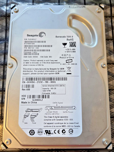 Seagate barracuda st3160812as - seagate,