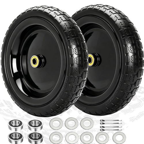 Flat free wheels - 13",