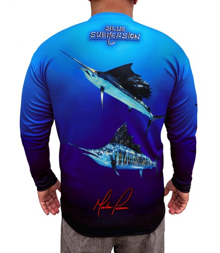Blue submersion long sleeve - long, uv