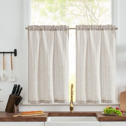 Cafe curtains striped - cafe,