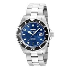 Invicta 22054 Gent's Pro Diver Blue Dial Steel Bracelet Dive Watch