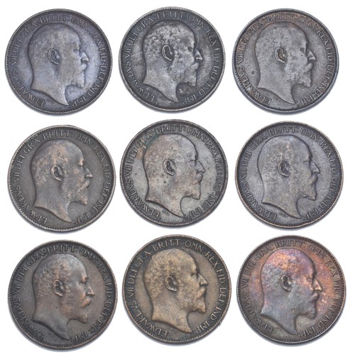 1902 1910 farthings lot - 1910, (9