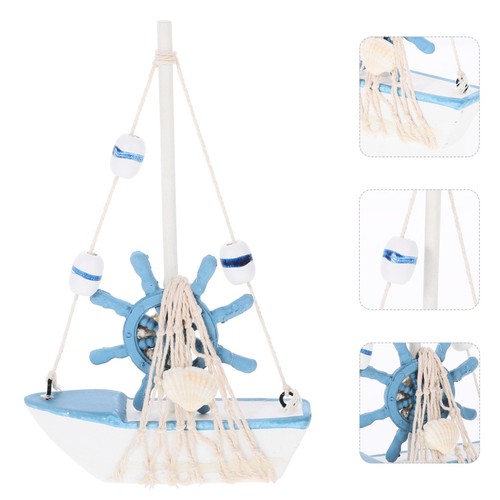 Wood sailing boat model - sailing,