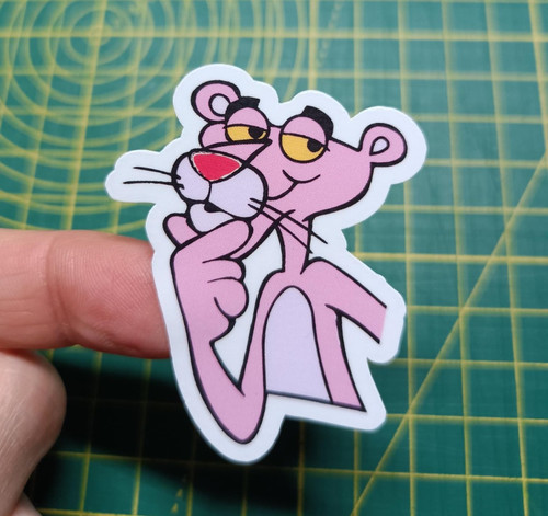 Pink panther sticker - pink,
