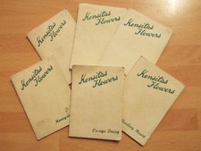 Lot of Kensitas Large Silk Flowers Cigarette Cards  J.Wix 1934
