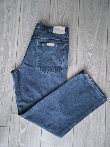 Wrangler mens blue denim - blue,
