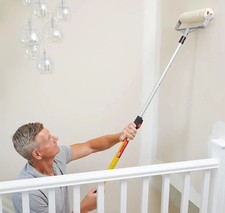 ProDec PREX003 2' - 4' Button Lock Extension Pole, Yellow, 2-4 Ft