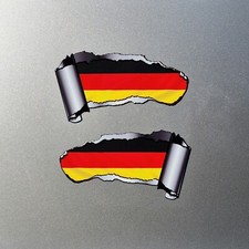 2x Germany German Flag Ripped
