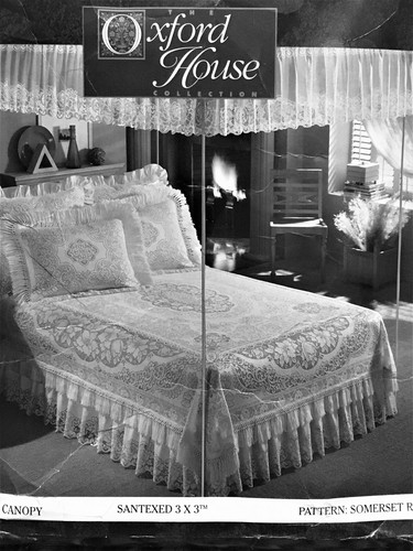 White cotton blend - cotton, twin