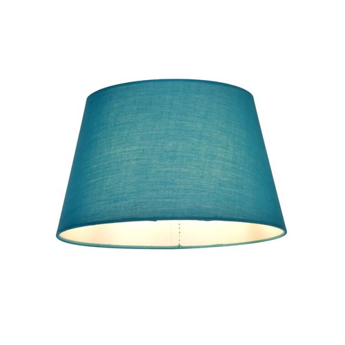 Teal blue fabric empire drum - fabric,