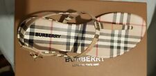 Burberry Emily Check Slingback Sandals Authentic UK7 /EU40  £375
