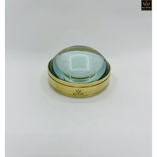 2 Inch Brass Magnifying Glass Dome Paperweight Loupe Desk Gift Optical Lens