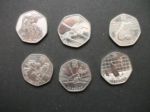 Joblot 2012 olympic 50p - ,