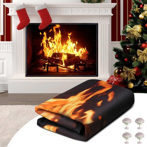 Magnetic fireplace cover - fireplace,