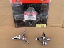 Harley Davidson chrome spun AXLE CAPS Kuryakyn 1232 SPUN BLADE SPINNING NO CHINA