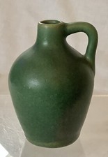 Vintage USA Pigeon Forge Hand Thrown Mini Ewer in Matt Forest Green 1946 - 2000