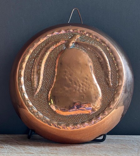 Antique copper pear mold - pear,