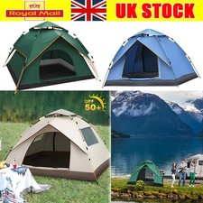 Instant Camping Tent 3 Person Auto Pop up Family Hiking Dome Waterproof Shelter