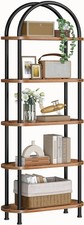 Arched tier bookshelf rustic - 5-tier,