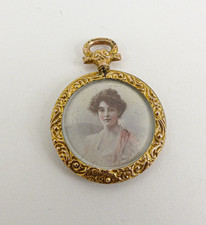 9ct Gold Photo Locket Pendant Edwardian Hallmarked Chester 1907 Antique