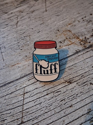 Marshmallow fluff enamel - fluff, pin