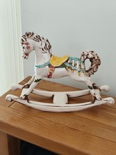 Large Vintage Hand-Painted