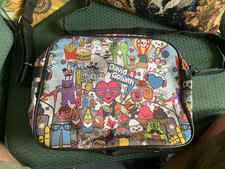 Shoulder Bag Satchel David And Goliath Graffiti Art Pattern