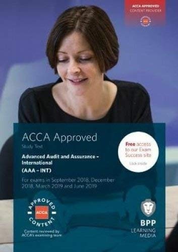Acca advanced audit - advanced, and