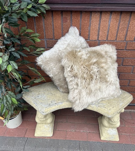 Genuine sheepskin cushion real - sheepskin,