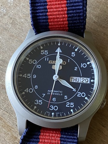 Seiko mens watch 36mm - 5,