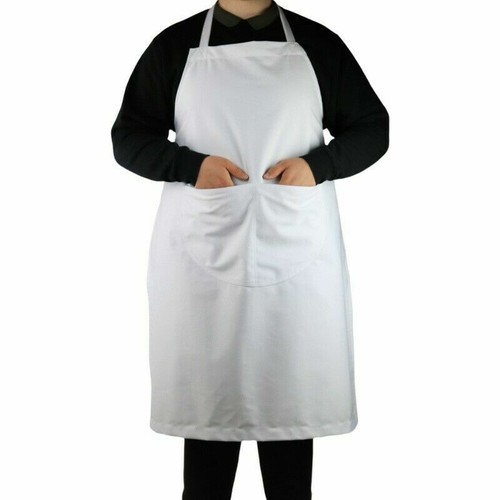 White full apron 100 cotton - apron,