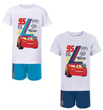 CARS SHORT PJS LIGHTNING