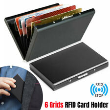 RFID Blocking Credit Card Holders Aluminum Protector Metal Wallet Thin Case Box