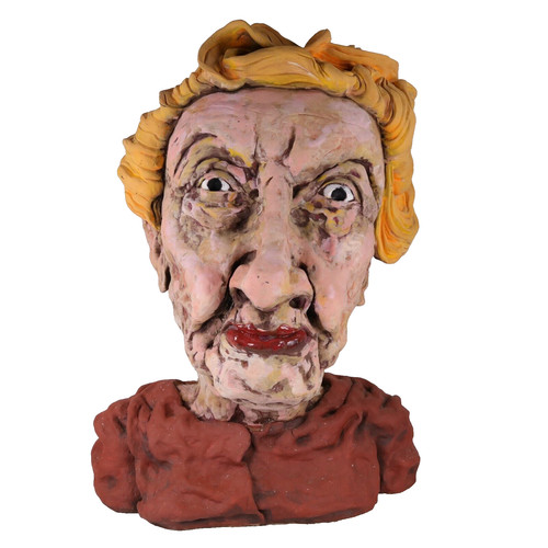 Art pottery old lady pub - art,