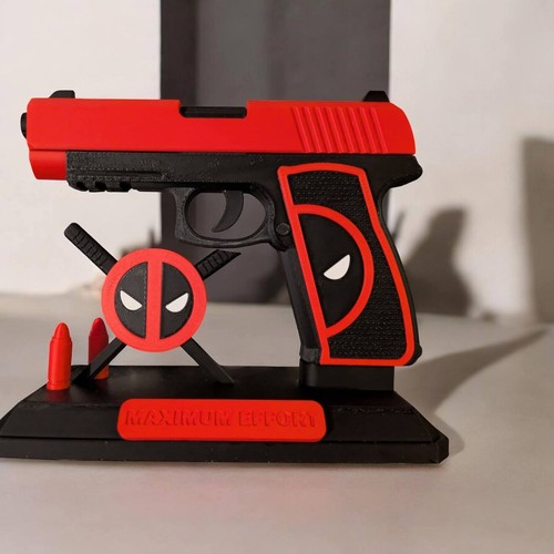 Printed deadpool weapon - 3d,