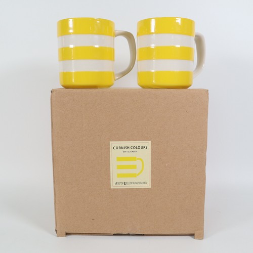 Green cornishware tea - 2x,