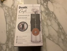 Dualit Handheld Grinder - Black & Oak | Espresso to Filter Coffee Grinder