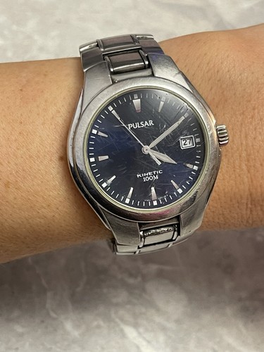 Pulsar kinetic watch date - watch, blue
