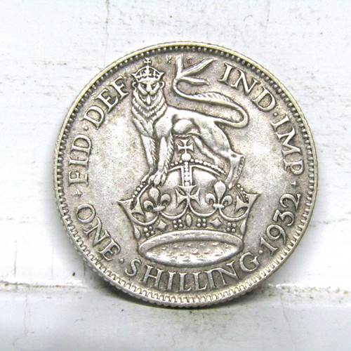 1932 one shilling coin - shilling, george