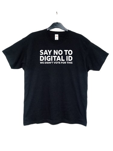 Digital black t shirt - no,