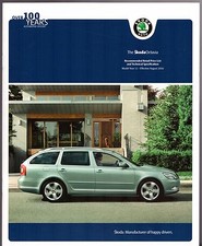 Skoda Octavia Late 2010 UK Market Sales Brochure Hatchback Estate Scout