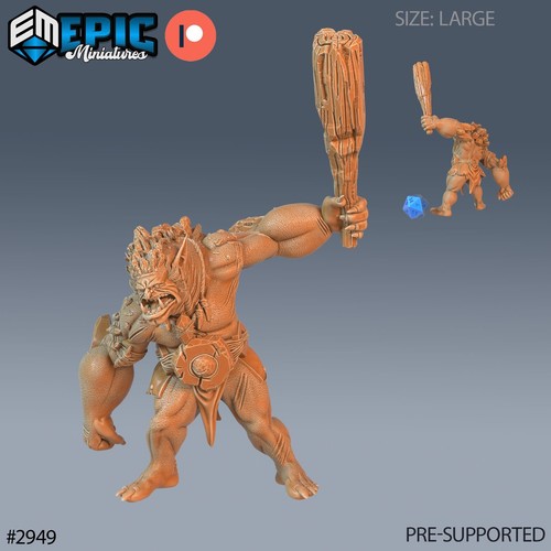 Stone troll print d - stone,
