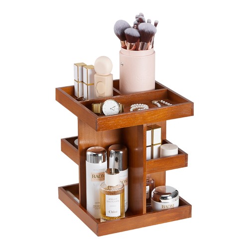 Rotating wooden makeup - rotating,