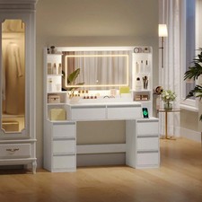 Dressing Table With Led Mirror