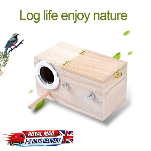 Wooden bird nesting box for - bird,