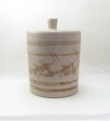 Studio pottery stoneware - stoneware, jar