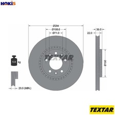 2x BRAKE DISC 92287103 FOR
